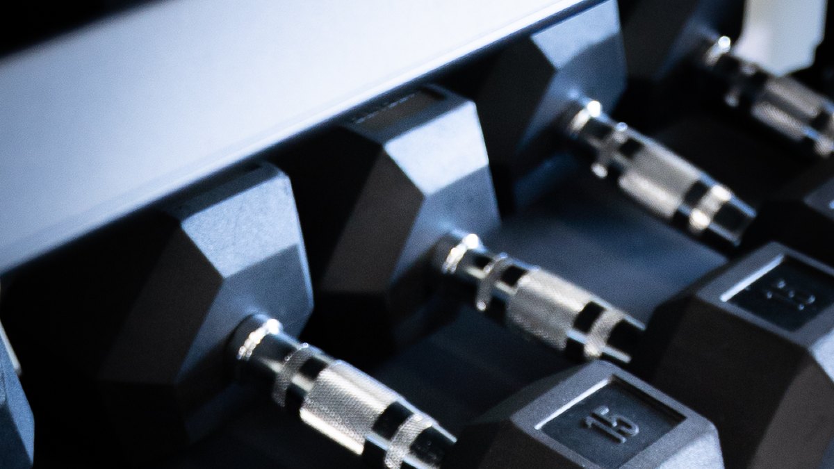 Dumbbells from very light upwards.