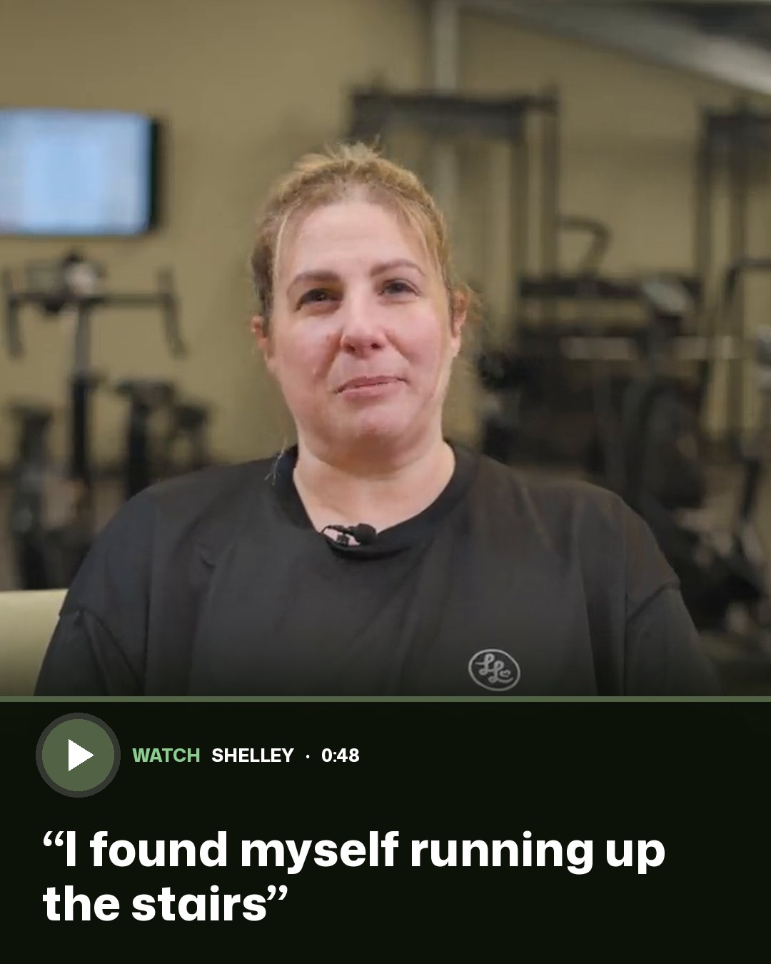 Shelley: I found myself running up the stairs
